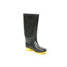 Rain Boots (Black upper / Yellow Sole).